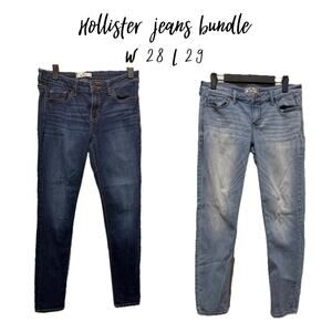 Hollister Jeans Bundle 7S W 28 L 29  Light & Medium Wash